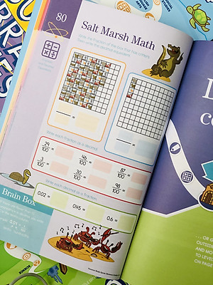 Sách summer brain quest 4&5 phát triển tư duy iq cho bé - in màu ( tiếng anh, 9 - 10 tuổi )