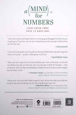 Cách Chinh Phục Toán Và Khoa Học - A Mind For Numbers (Tái Bản 2022)