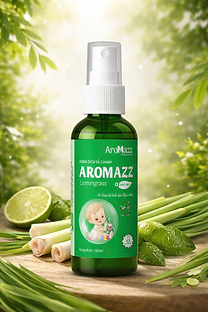 Xịt Khử Mùi Tức Thì Thảm Yoga, Dụng Cụ Thể Thao Từ Tinh Dầu Thiên Nhiên AroMazz, Khử Mùi Làm Thơm Thảm Yoga Thư Giãn Chai Lớn 300ml