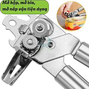 Dụng cụ khui đồ hộp thép không gỉ- Cần kẹp mở hộp đa năng tay cầm đôi
