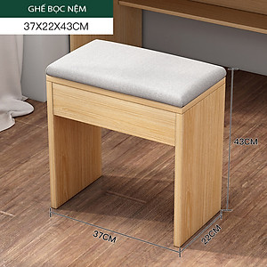 Bàn Trang Điểm, Làm Việc Đa Năng Hiện Đại Cỡ Lớn Thương Hiệu SIB Decor (Tặng Kèm Ghế) BTD11