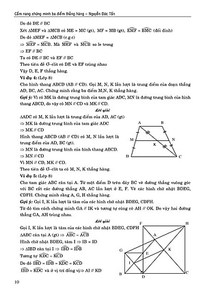 Sách Cẩm Nang Chứng Minh Ba Điểm Thẳng Hàng
