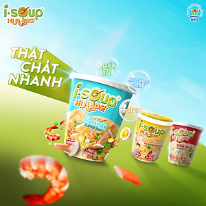 Súp Nấm Yến Mạch Ăn Liền ISOUP HUUPS Hũ 24G - Súp Ăn Liền Sấy Thăng Hoa