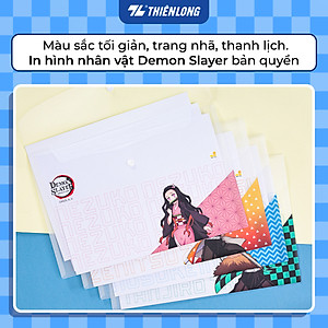 Combo 2 Bìa nút Thiên Long - Bìa tài liệu A4 CBF-008/DS - Phiên bản Demon Slayer