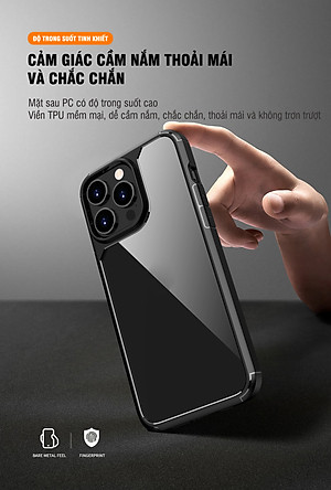 Ốp lưng chống sốc lưng trong dành cho iPhone 15 / 15 Plus / 15 Pro / 15 Pro Max - Hàng chính hãng