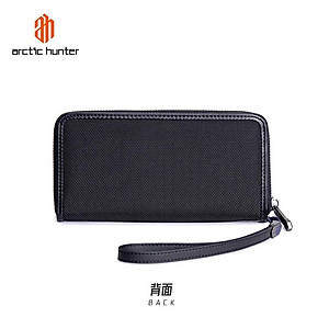 Ví nam cầm tay Arctic Hunter Q00011 dáng dài, dập vân khóa kéo zip YKK sang trọng