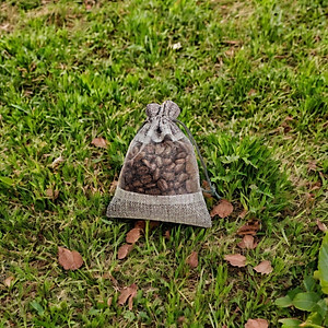 Túi Thơm Cà Phê Treo Xe Ô Tô Đất Cà Phê 60g - Hương Thơm Tự Nhiên, Khử Mùi Hiệu Quả