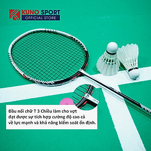 Vợt Cầu Lông Kuno Super Light K88, 6U Thân Dẻo, Công Thủ Toàn, Căng Sẵn 10kg