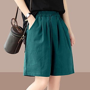 Quần kiểu nữ ống rộng, chất liệu vải Đũi xước, mềm mịn, mặc mát, Quần Short nữ đẹp Nesa Shop