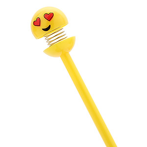 Viết Hình Mặt Cười HT Đầu Nhúng Lò Xo - Mực Xanh - Giao Ngẫu Nhiên