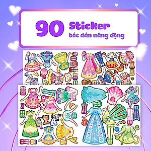 Sách thời trang Công chúa - Sách bóc dán sticker cho bé gái