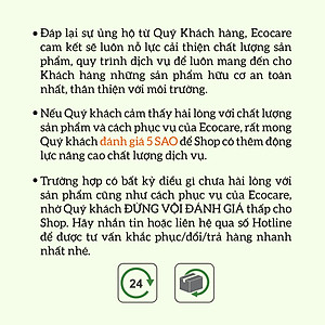 Nước tẩy rửa bồn cầu Hữu cơ diệt khuẩn Ecocare  với tinh chất Quế 1000 ml
