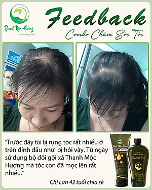 Dầu gội thảo dược Thanh Mộc Hương sạch gàu ngăn rụng tóc kích thích mọc tóc 350ml