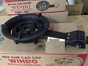  COMBO BẾP GAS CÔNG NGHIỆP HẨM WINDO 280 ( ĐEN ) + TẶNG BÔ VAN DÂY - HÀNG CHÍNH HÃNG
