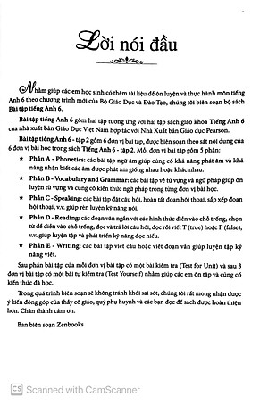 Sách Bài Tập Tiếng Anh 6 Tập 2 (Không Đáp Án)