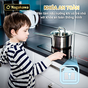 Miễn phí giao lắp toàn quốc - Bếp Đôi Điện Từ Inverter Nagakawa NAG1202M (4800W) - Made in Malaysia - Bảo hành 5 năm - Hàng Chính Hãng