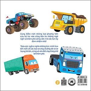 Sách Busy Machines - Trucks: Những Cỗ Máy Năng Nổ - Xe Tải (Song Ngữ Anh - Việt)