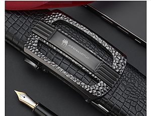 Thắt lưng nam da bò nguyên chất mặt khóa tự động hợp kim cao cấp