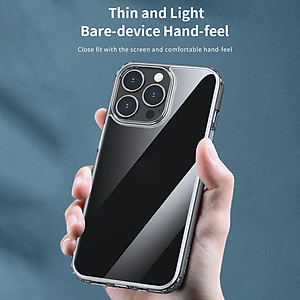 Ốp lưng bảo vệ camera trong suốt cho iPhone 14 Pro (6.1 inch) hiệu Memumi Glitter siêu mỏng 1.5mm độ trong tuyệt đối, chống trầy xước, chống ố vàng, tản nhiệt tốt - hàng nhập khẩu
