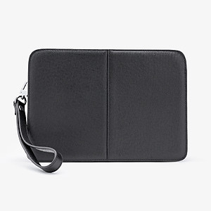 Ví Da Cầm Tay Clutch Nam Hàng Hiệu GENCE CK14 Da Bò Khóa Số Cao Cấp Màu Đen