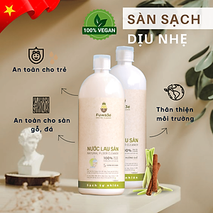 [Can 10L tiết kiệm] Nước lau sàn hữu cơ enzyme sinh học từ vỏ dứa Fuwa3e - hương SẢ CHANH