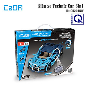 Đồ Chơi Lắp Ráp Xe Kéo Cót Chạy Đà Siêu Xe Technic Car 6in1 C52015W ( 6 trong 1)