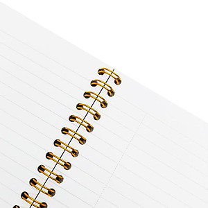 Sổ Lò Xo Bìa Nhựa Puppy A5 - Kẻ Ngang - Oxford D481A5 - Màu Nâu