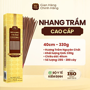 Nhang Trầm Cao Cấp – Hộp Vàng | Bảo Trầm – Nhang Thơm Thanh Tịnh – Sạch – Tự Nhiên