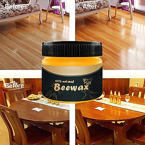 Sáp Ong Đánh Bóng Đồ Gỗ BEEWAX Tặng Kèm 1 Khăn Lau Đa Năng