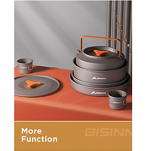 Bộ nồi nấu ăn cắm trại dã ngoại du lịch xếp gọn SK066