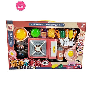 Đồ Chơi Nấu Ăn Cho Bé 16 Chi Tiết Happy Kitchen