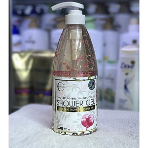 Sữa tắm thơm trắng mịn da JOJOBA bông hoa Shower Gel New Moon Nhật Bản tặng kèm móc khóa