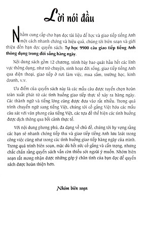 Tự Học 9900 Câu Giao Tiếp Tiếng Anh Thông Dụng Trong Đời Sống Hàng Ngày