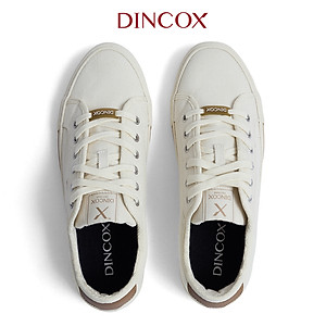 Giày Sneaker Vải Canvas Nam Nữ E12 Cream Thời Trang Dincox