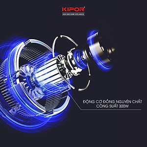 Máy ép chậm KIPOR KP-SJ595 - Chân đế chống rung lắc - Tặng lưới làm kem - Động cơ đồng nguyên chất công suất lớn -Hàng chính hãng