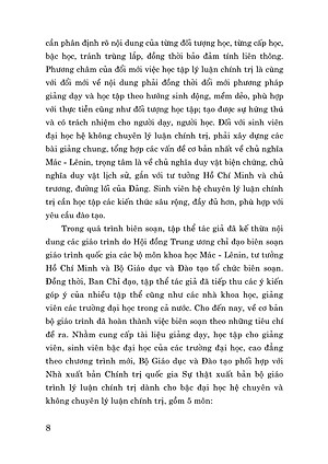 Sách - Giáo Trình Triết Học Mác - Lênin (Dành Cho Bậc Đại Học Hệ Không Chuyên Lý Luận Chính Trị)