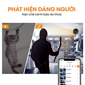 Camera Wifi trong nhà Imou Cue 2C I Phát hiện con người I Phát hiện âm thanh bất thường I Hàng chính hãng