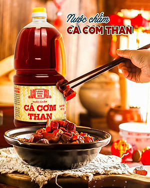 Đặc Sản Phan Thiết - [Chai 2 Lít - Tiết Kiệm] Nước Chấm Cá Cơm Than Làng Chài Xưa Chai Nhựa Cao Cấp 2 Lít/Chai Đặc Biệt Thanh Dịu An Toàn
