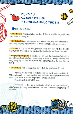 Sách Kỹ Thuật Đan Len Sợi - Trang Phục Trẻ Em