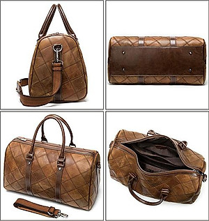 Túi trống Túi du lịch chuẩn da bò BHM8883 Bền bỉ không bong tróc