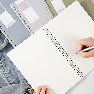 Sổ Tay Ghi Chép Lò Xo Kẻ Ngang B5 Gáy Xoắn 120 Trang Deli - Phù Hợp Làm Sổ Kế Hoach Planner, Viết Nhật Kí, Tập Vở Học Sinh Sổ Tay Văn Phòng - Màu Ngẫu Nhiên - ELB560 ELPB560