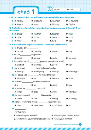 Sách Luyện Giải Bộ Đề Bồi Dưỡng Học Sinh Giỏi Tiếng Anh Lớp 6