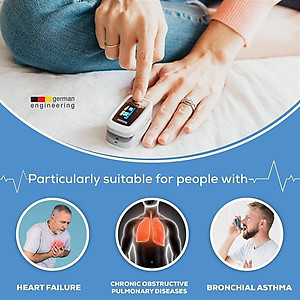 [Thương Hiệu Đức] Máy Đo Nồng Độ Oxy Trong Máu (Spo2) Và Nhịp Tim Beurer PO30 | Màn Hình LCD , Chức Năng Dải Sóng Điện Tim Đồ