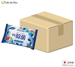 Khăn ướt khử trùng, không mùi Life-do.Plus (Loại có cồn) - Hàng nội địa Nhật Bản (#Made in Japan)