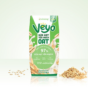 Thùng Veyo Sữa hạt Yến mạch (30 hộp x 180ml)