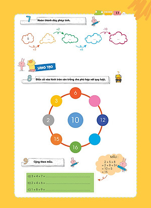 Sách POMath - Toán Tư Duy Cho Trẻ Em 4-6 Tuổi (Tập 6)