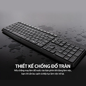 Bộ Bàn Phím Và Chuột Không Dây Logitech MK235 - Hàng chính hãng