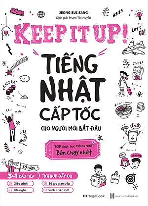 Combo 2 Cuốn Keep It Up: Tiếng Nhật Cấp Tốc Cho Người Mới Bắt Đầu + Tập Viết Tiếng Nhật Theo Bảng Chữ Cái Hiragana