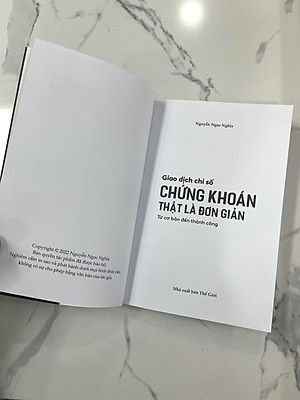 Sách: Giao dịch chỉ số Chứng khoán thật là đơn giản - Nguyễn Ngọc Nghĩa