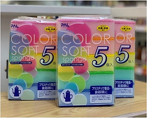 Gói 5 Miếng Rửa Chén Bát Xoong Nồi Nhật Bản